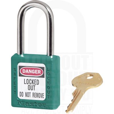 Custom - Master Lock 410 Safety Padlock Teal Custom - Master Lock 410 Safety Padlock Teal